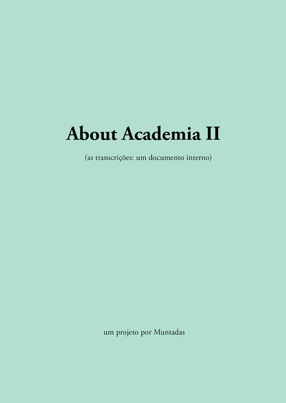 Capa do livro About Academia I